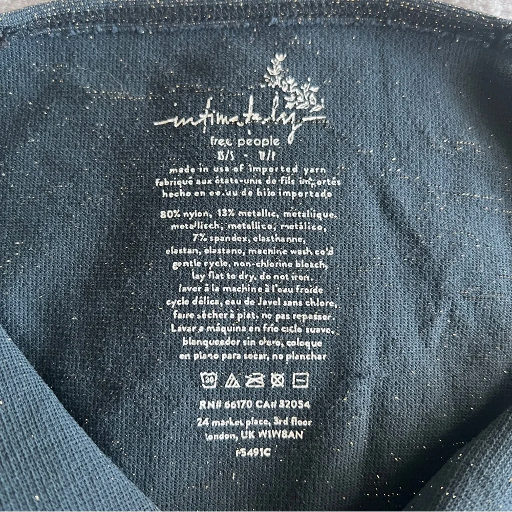 FREE PEOPLE Crop Top Seamless Sparkle Brami - Picture 6 of 6